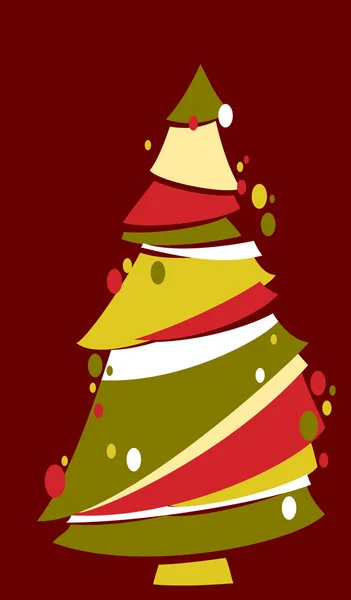 クリスマスツリー — ストックベクタ