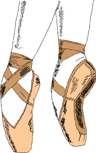 Ballet Schoenen — Stockvector