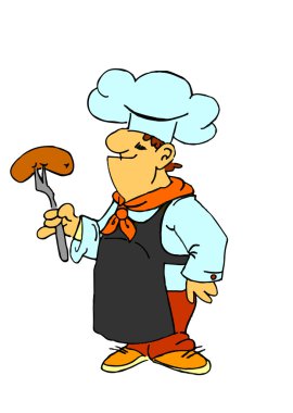 sosis pişirme Şef
