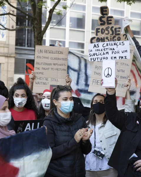 Porto, Portekiz 05172021 Filistin Protestoları