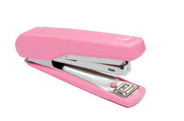 pembe zımba üzerinde beyaz izole