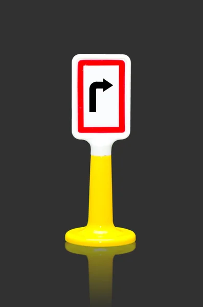 Turn right traffic sign — Stock Photo, Image