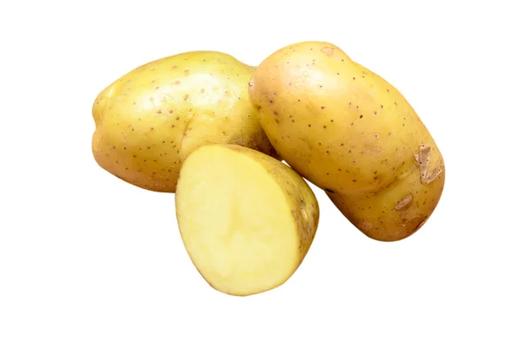 Batatas isoladas sobre fundo branco Fotografias De Stock Royalty-Free