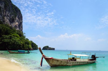 geleneksel longtail tekneler poda Adası, krabi il, t