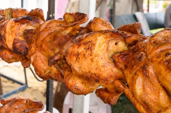 Kurczaka z grilla na Mierzei tajskie jedzenie Zdjęcie Stockowe
