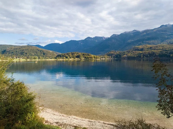 Vista Sobre Lago Bohinj Parque Nacional Triglav Eslovenia — Foto de Stock