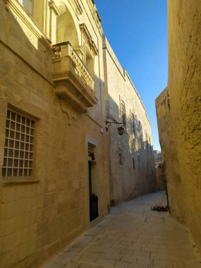 Streets of Mdina in Malta also known as silent city 