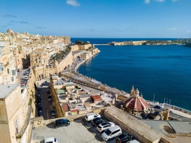 View on grand habour from Valletta on Malta