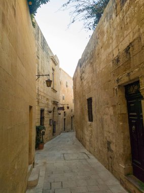 Streets of Mdina in Malta also known as silent city 