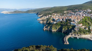 Vrbnik from above on island Krk, Croatia
