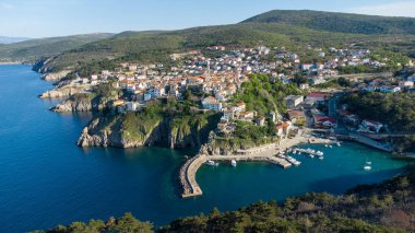 Vrbnik from above on island Krk, Croatia