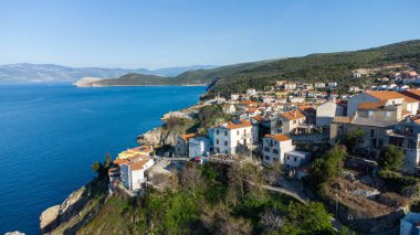 Vrbnik from above on island Krk, Croatia