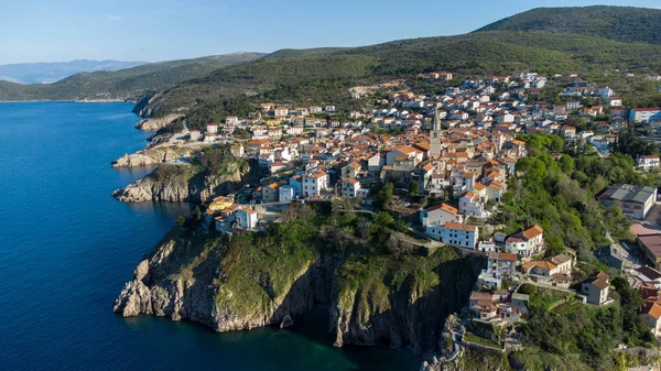 Vrbnik from above on island Krk, Croatia