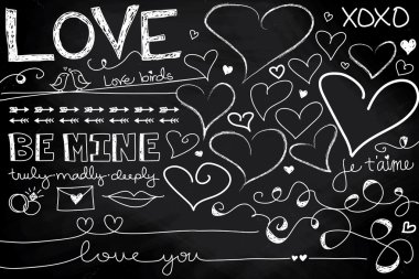 Sevgililer günü Chalkboard