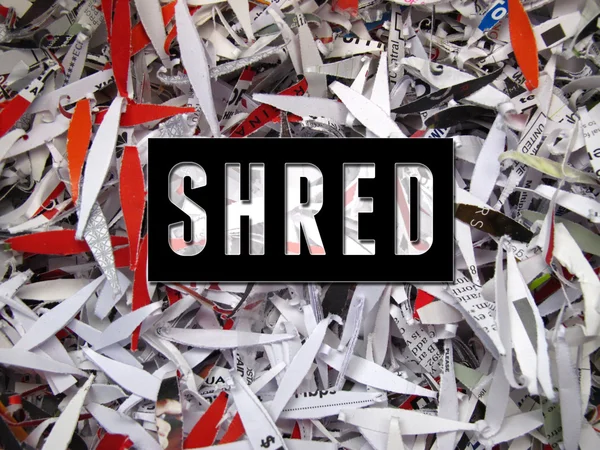 Shred Text — Stock Photo, Image