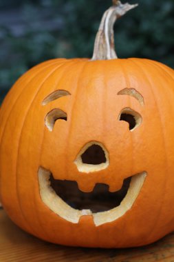 Jack o fener bir bankta