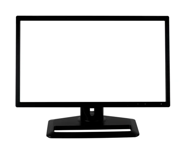 Monitor LCD de computador preto — Fotografia de Stock