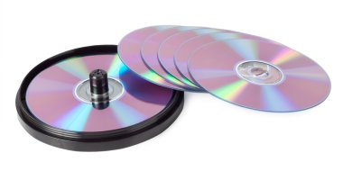 CDs spread out like a fan clipart