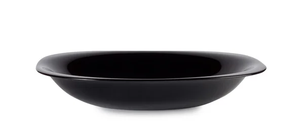 Black flat plate — Stock Photo, Image