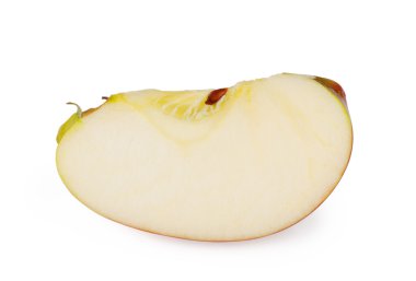 Olgun elma dilim kesilmiş