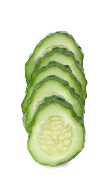 Green sliced cucumber — Stock Photo, Image