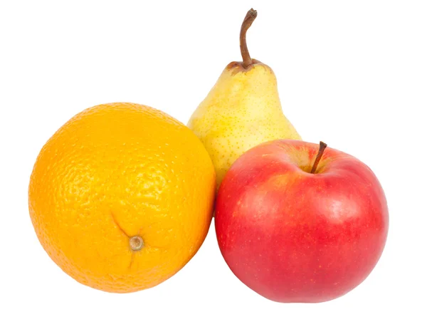 Apple orange pear — Stock Photo, Image