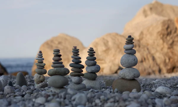 Pirâmides de pedras — Fotografia de Stock