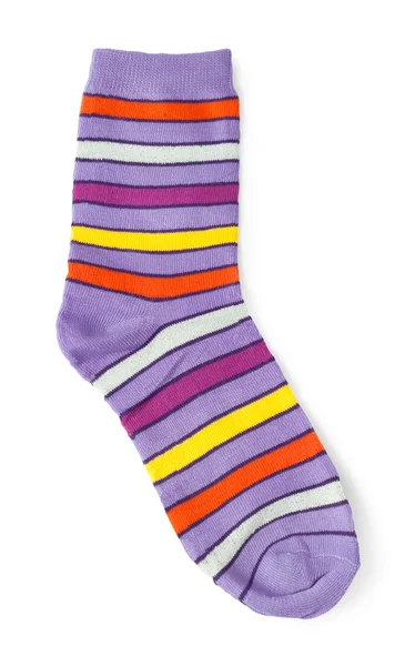 Sock with bright stripes — Stock Photo, Image
