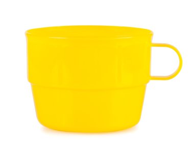 Sarı plastik bardak