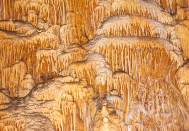 The beautiful texture of the walls of the caves clipart
