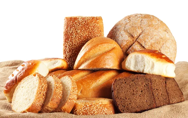 Brown bread, bread, cakes — Stock Photo, Image