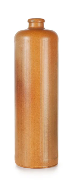 Brown clay bottle — Stock Photo, Image