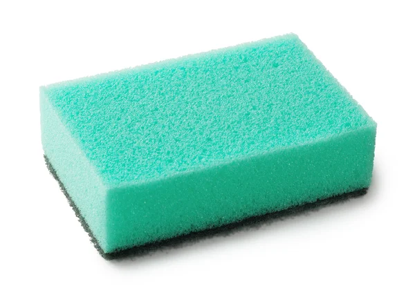 Green kitchen sponge — Stock Photo, Image