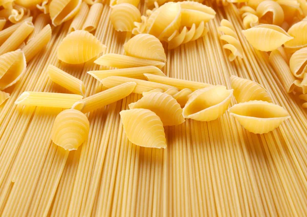 Sfondo di spaghetti e pasta — Foto Stock