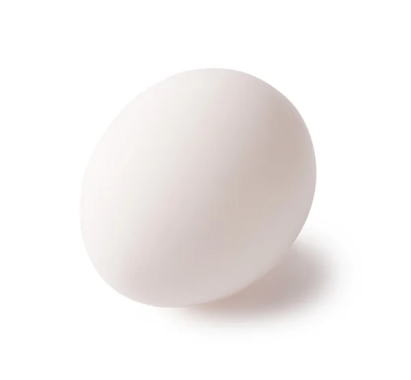 Білі сирі свіжі яйця — стокове фото