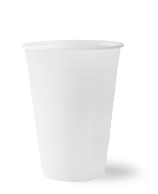 Beyaz plastik bardak