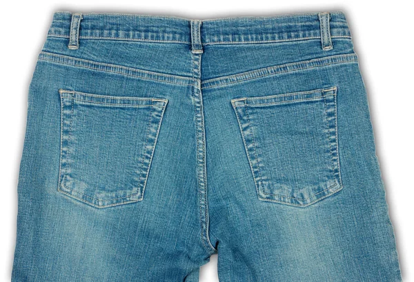 Cotton blue jeans — Stock Photo, Image