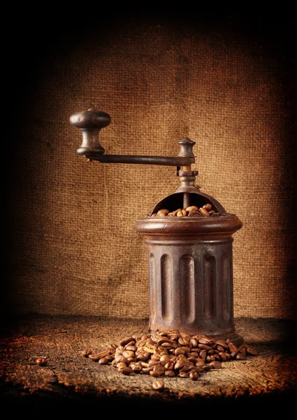 Old retro coffee grinder — Stock Photo, Image