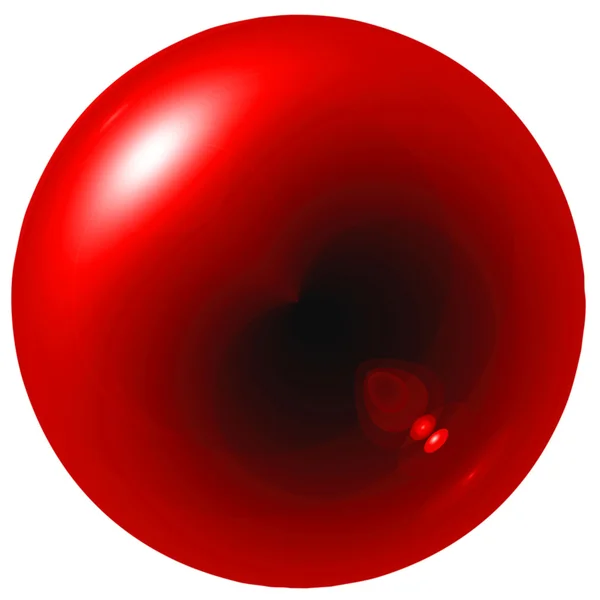眩光红球 — 图库照片