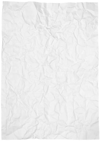 Papier blanc froissé — Photo