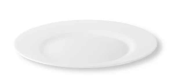 White round plate — Stock fotografie