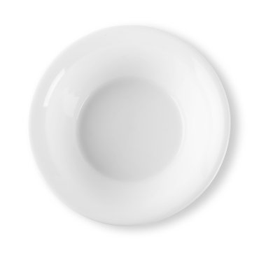 Beyaz derin boş levha