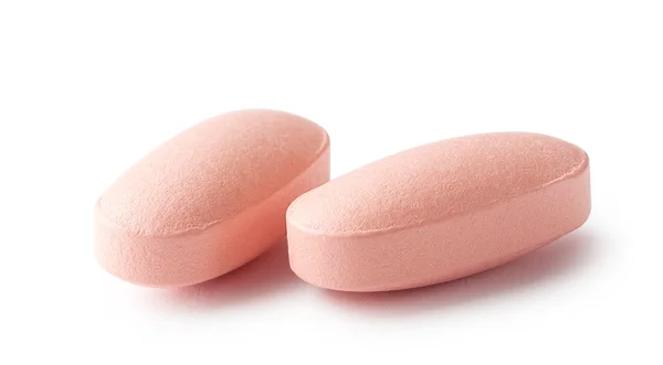 Two pink pills — Stock Photo, Image