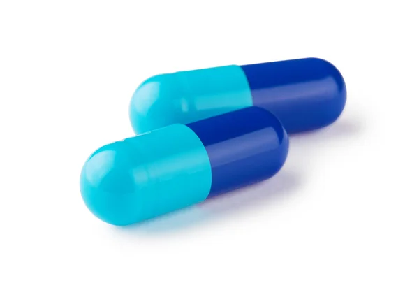 Blue capsules — Stock Photo, Image