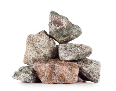 Pile of granite stones clipart