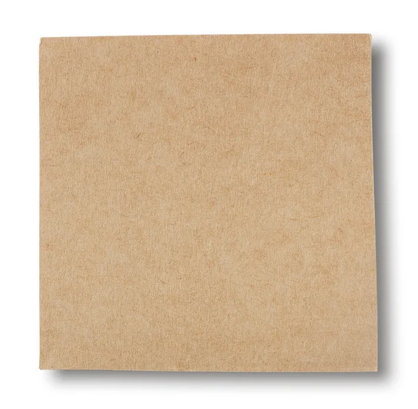 Square piece of rough cardboard — Stock Photo, Image