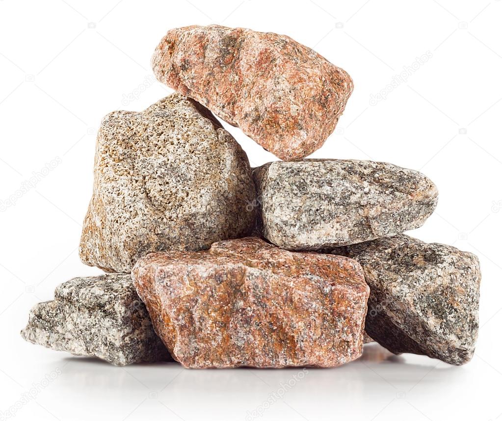 Pyramid of granite blocks