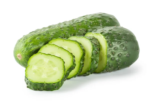 Sliced ripe cucumber — Stock Photo, Image