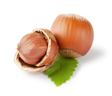 Ela bütün ve kıyılmış fındık