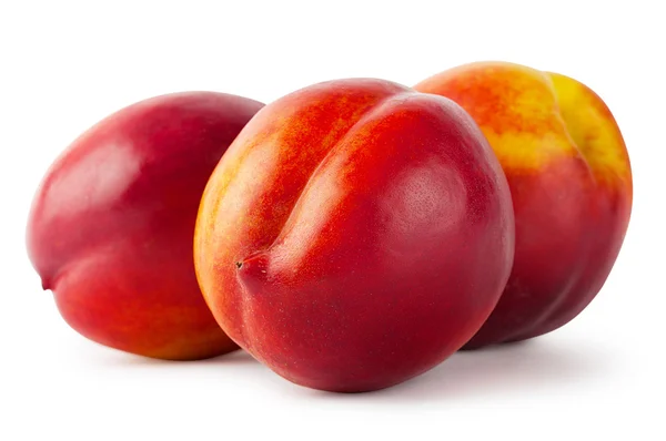 Three juicy nectarine — Stock Photo, Image